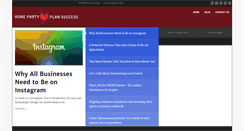 Desktop Screenshot of homepartyplansuccess.com