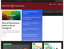 Tablet Screenshot of homepartyplansuccess.com